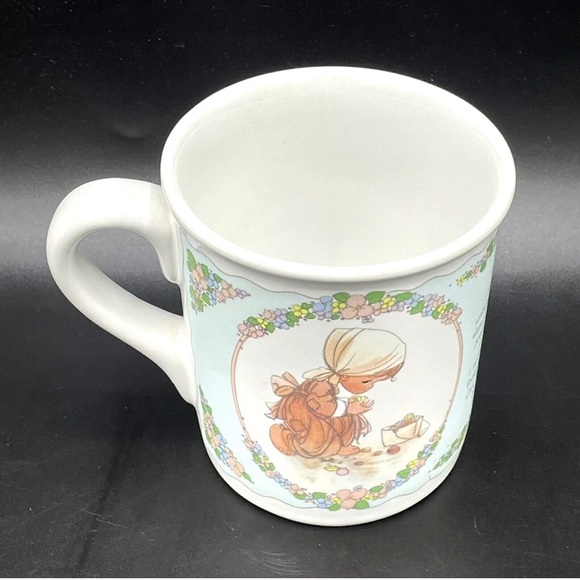 VINTAGE Footprints In The Sand Coffee Cup Mug Enesco PRECIOUS MOMENTS Collection - Picture 4 of 12